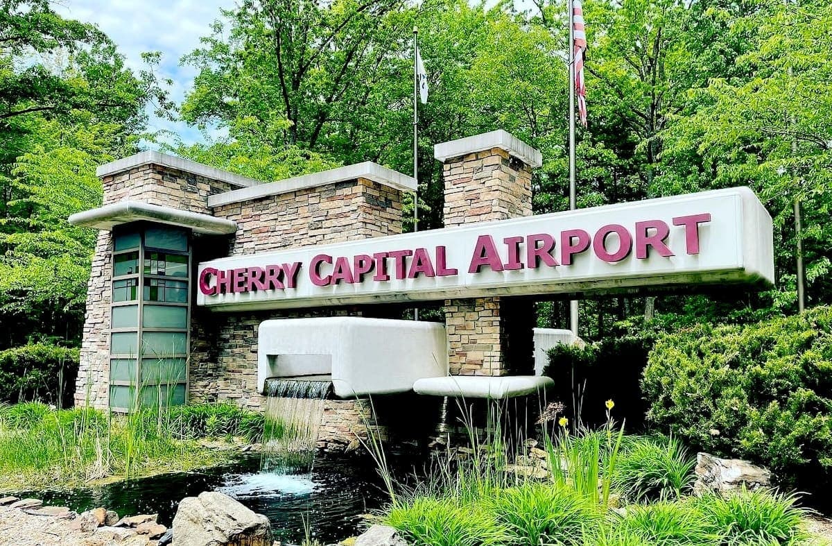 Cherry Capital Airport terminal in Traverse City